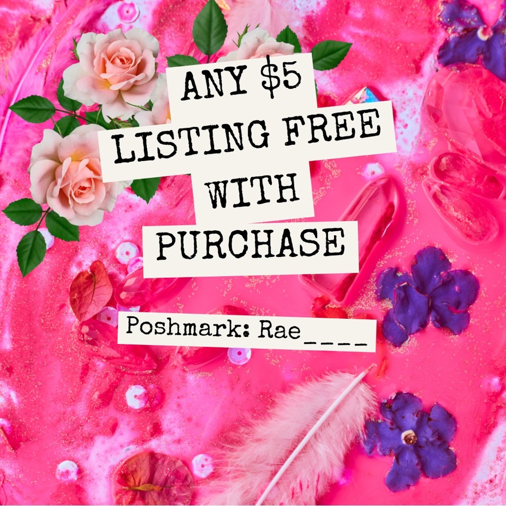ANY $5 LISTING FREE WITH PURCHASE